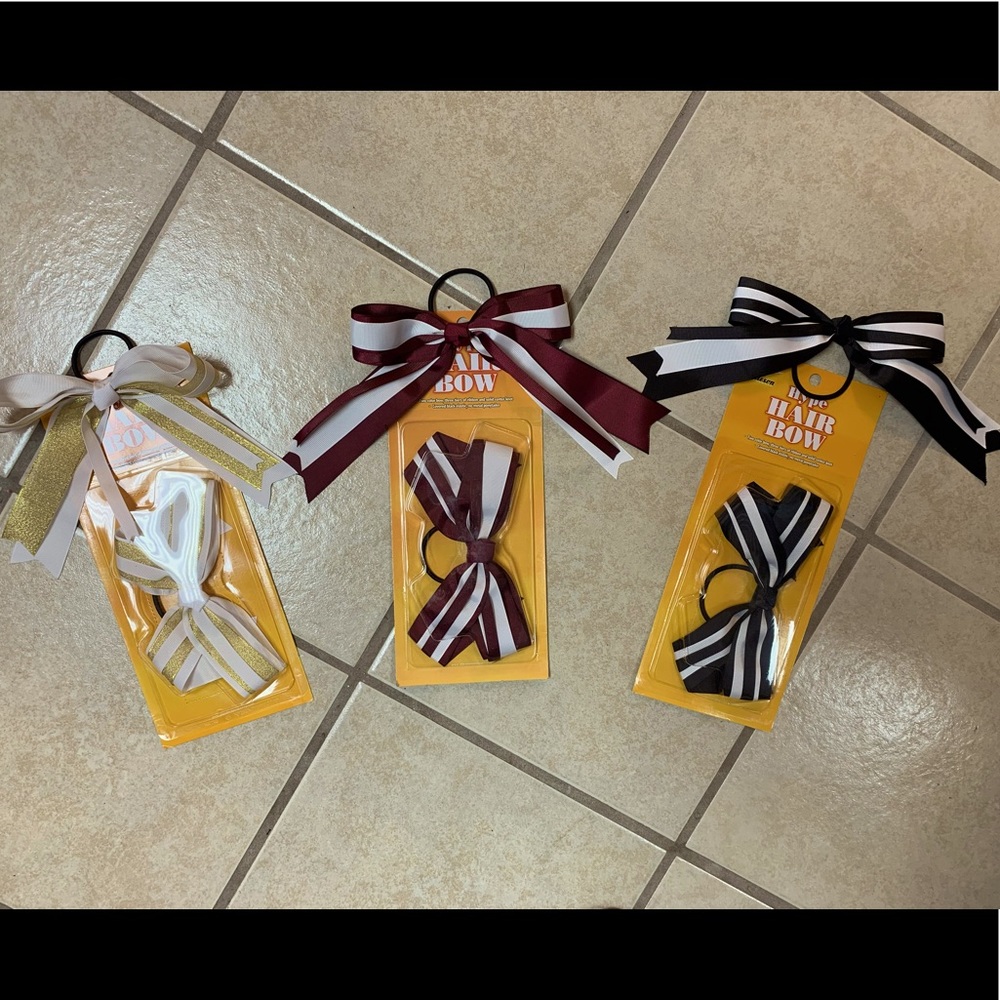 Cheerleader Ponytail Bow with Streamers Assorted Colors… Choose 1 NEW IN PKG